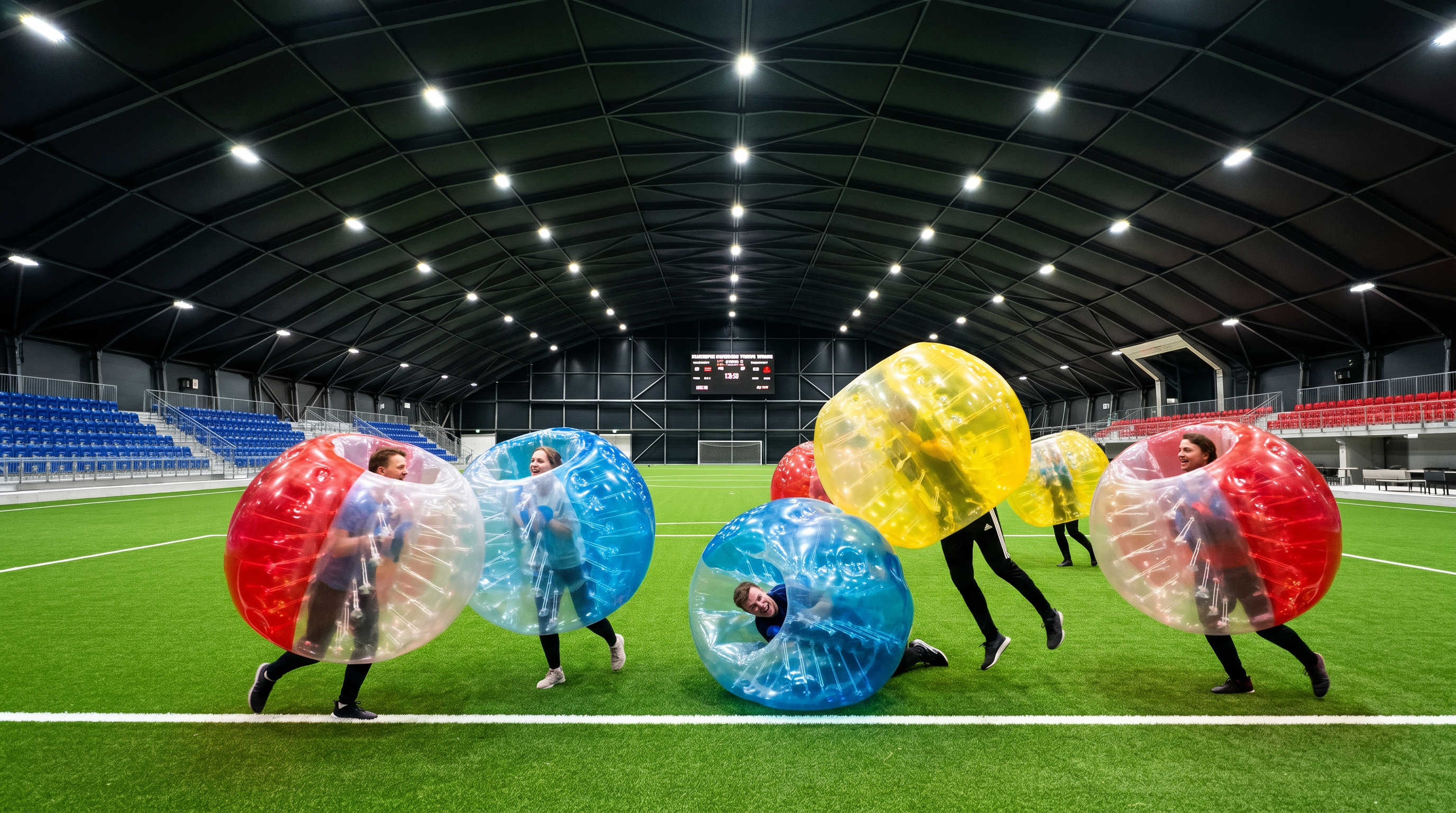 Bubble Soccer in der Hall of Ball – Symbolbild (KI-generiert)